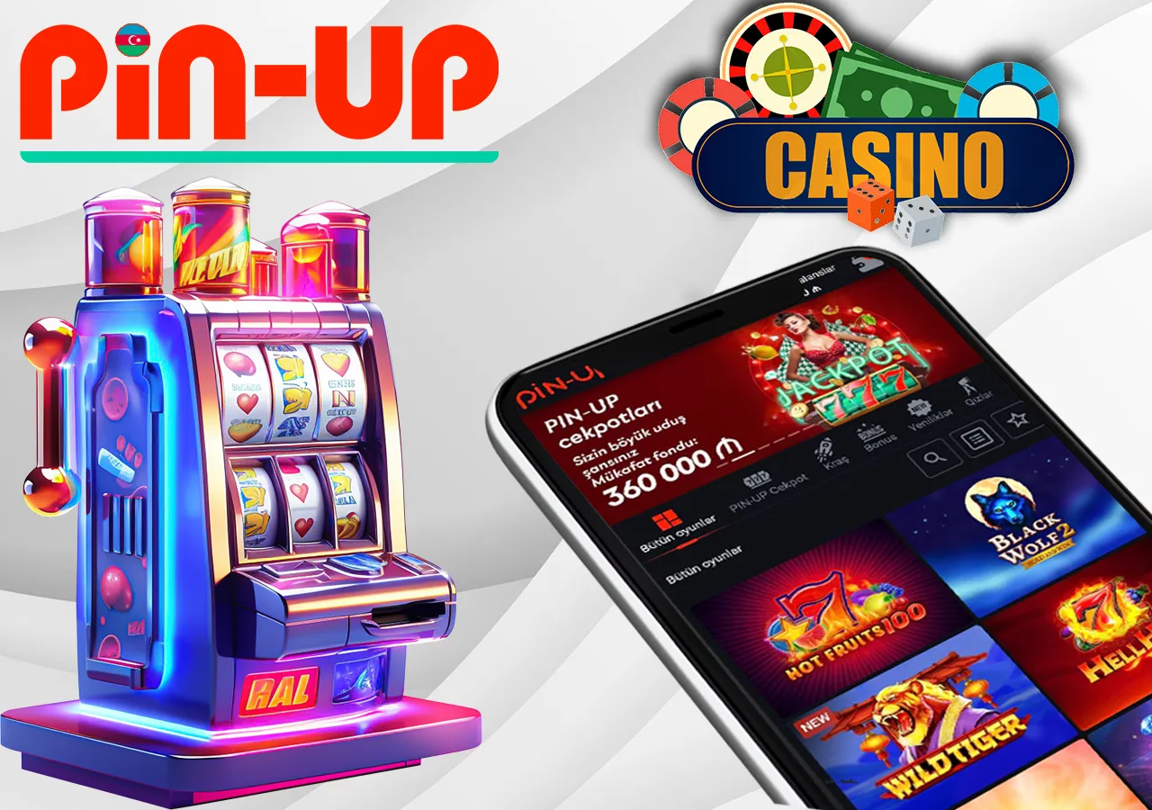 A variety of casino games